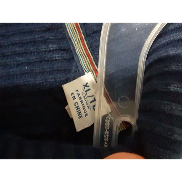 Tommy Bahama Men's Knit Ribbed Jacket Sweater Zip Up Cotton Blue Size XL TG - Picture 6 of 9